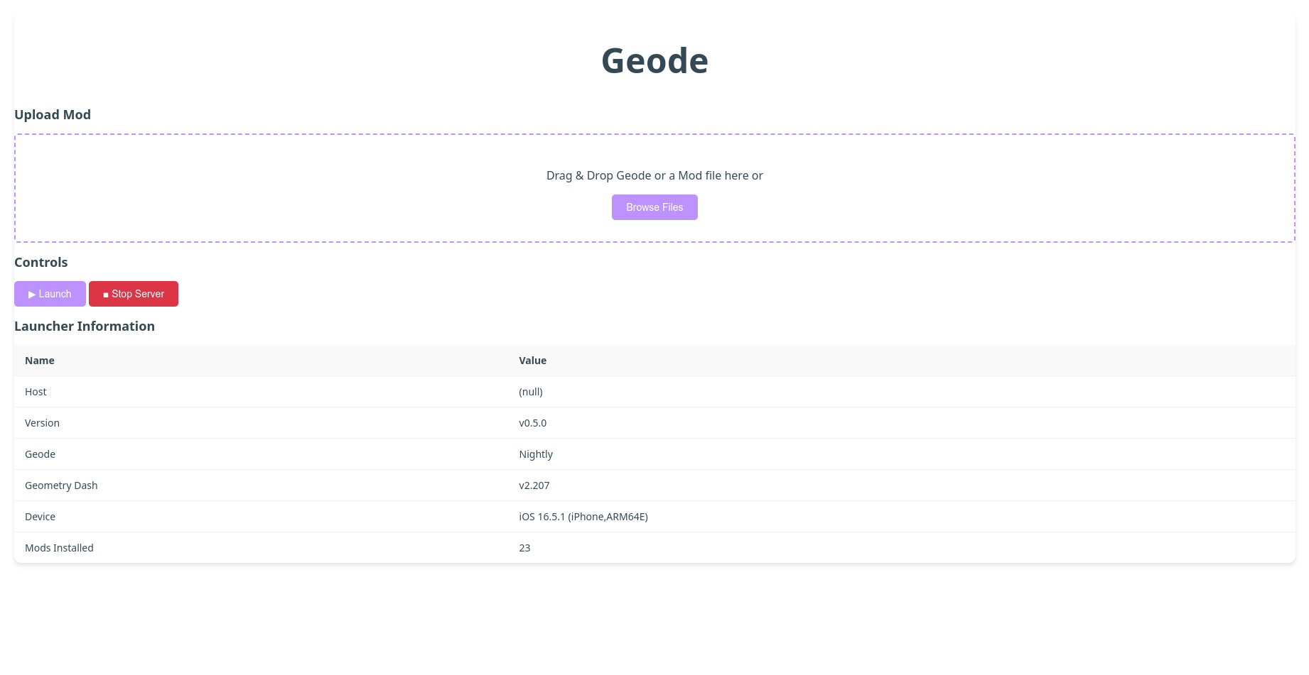 Image showcasing the web interface on browser